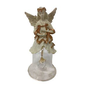 Vintage House of Lloyd Christmas Around the World Angel Bell Faceted Crystal